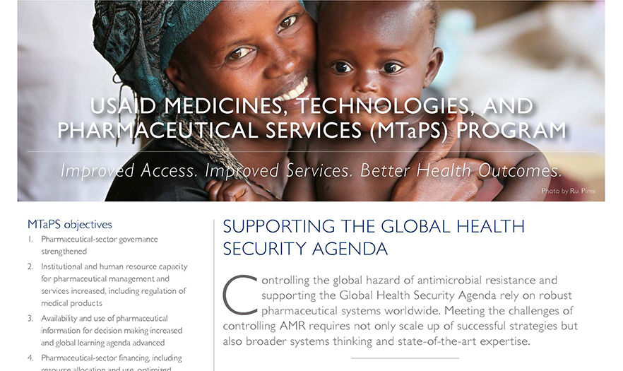 Supporting the Global Health Security Agenda - The Medicines ...