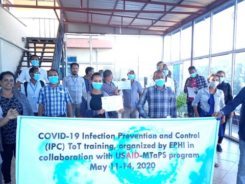 MTaPS Supported COVID-19 Infection Prevention and Control ToT Training in Ethiopia