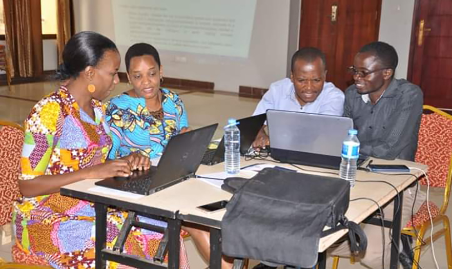 MTaPS and MOH staff, and other stakeholders reviewing IPC standards. 