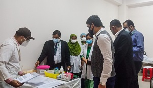 MTaPS team examines the preparedness of COVID-19 vaccination center for patient management
