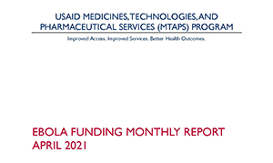 Ebola Funding Monthly Report April 2021