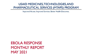 Ebola Response Monthly Report May 2021