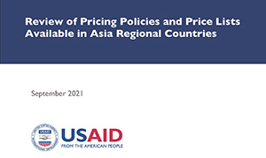 Review of Pricing Policies and Price Lists Available in Asian Countries