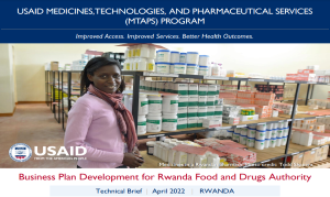 Business Plan Development for Rwanda Food and Drugs Authority