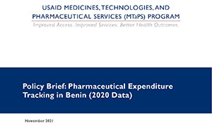 Policy Brief: Pharmaceutical Expenditure Tracking in Benin (2020 Data)