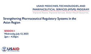 Strengthening Pharmaceutical Regulatory Systems in the Asian Region