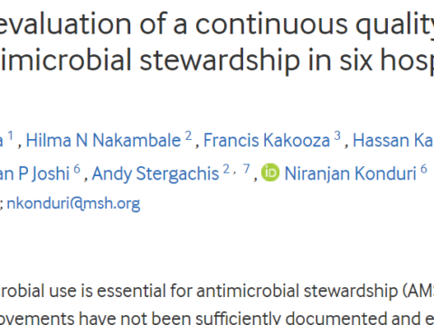Development and evaluation of a continuous quality improvement programme for antimicrobial stewardship in six hospitals in Uganda