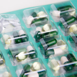 Medicines in plastic package