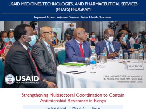 Strengthening Multisectoral Coordination to Contain Antimicrobial Resistance (AMR) in Kenya
