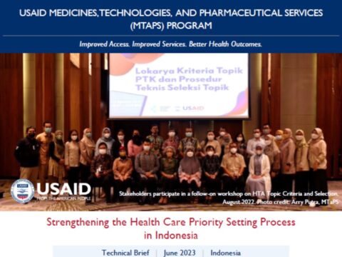 Strengthening the Health Care Priority Setting Process in Indonesia